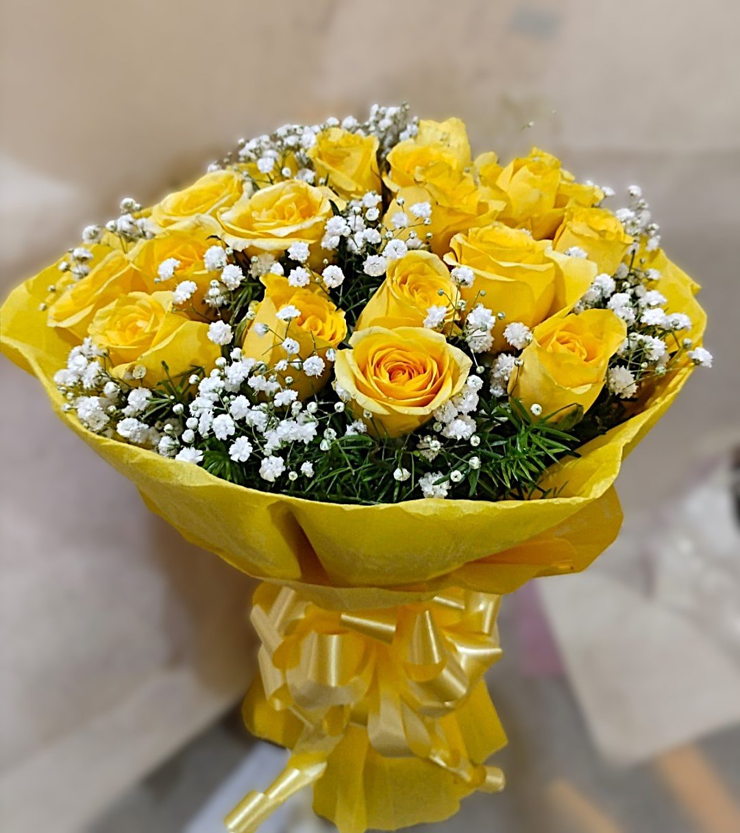 Premium Yellow Roses Bouquet